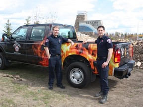 Regional Emergency Services crews were out in the Beacon Hill area of Fort McMurray Monday, offering free home safety checks and fire alarm installations to residents as part of the second annual Home Fire Safety Program. JILLIAN SMITH / REGIONAL EMERGENCY SERVICES