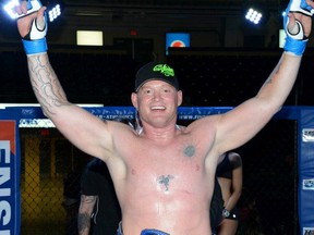 Craig "War Dog" Hudson captured the FiveStar Fight League heavyweight championship belt on Saturday in Dawson Creek, B.C. (Photo courtesy of See and Believe Photography)