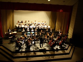 • Submitted Photo
The Timmins Symphony Orchestra and Chorus entertained to a full house on Saturday evening as the final performance of this year’s Kirkland Lake Arts Council Entertainment Series.