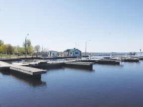 The slips at the Pembroke Marina which weren't open for the Victoria Day weekend due to high water levels, were open Friday for the season.