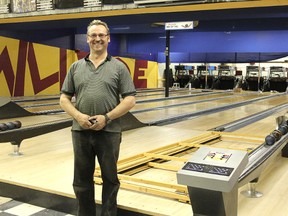 Gary Shmatz, co-owner of Millside Bowling, stands in front of the bowling lanes as he begins to take them down. The bowling centre closed its doors on May 1.
Johnna Ruocco | Whitecourt Star