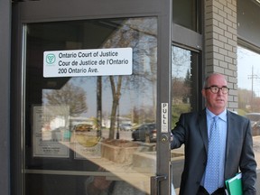 Lawyer Robert MacRae entering the Elliot Lake Court of Justice on Wednesday. MacRae declined to comment on the charges against his client. 
Photo by JORDAN ALLARD/THE STANDARD/QMI AGENCY