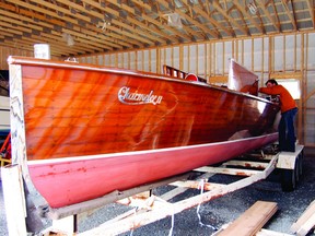 A man works on the Charmelee II in this photo provided by Nelson Gilbert. SUBMITTED PHOTO