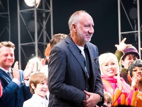 The Who’s Pete Townshend makes a curtain call at the end of a preview performance of Tommy at the Avon Theatre in Stratford on Wednesday night. (ANN BAGGLEY, Stratford Festival)