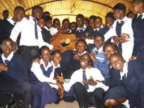 Students at Linda High School in Livingstone, Zambia were extremely happy to have received their first, working instrument for their music class. The school of 1,200 students from grades 10 to 12 has 300 music students who had previously never played any instrument before.
Submitted photo