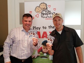 Gilles Latour and Jason Killoran are co-chairs of a 'guys night out' event, which will raise funds for the Max Keeping Foundation's Cornwall chapter.
Submitted photo