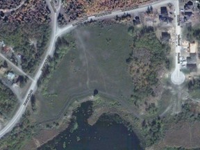 The field where the helipad is under construction.
Google Maps