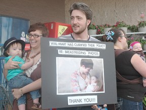 A nurse-in was held at Walmart in Spruce Grove on May 16. - Brandi Morin, Reporter/Examiner
