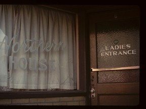 Ladies and escorts – the entrance way to the Northern House, 1966, a Timmins tavern (and institution!).