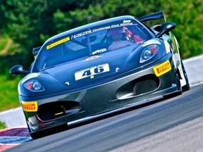 Martin Burrowes will be racing his No. 46 Ferrari 460 at the Canadian Tire Motorsport Park’s 3.9-km Grand Prix road course in Bowmanville this weekend. (John Walker/photo)