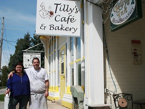 Dawn Phippen and Todd Tilson at Tilly's Cafe in Kilsyth