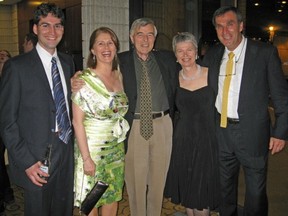 A gathering of Whig editors at the 2008 National Newspaper Awards in Ottawa. From left, Steve Serviss, Lynn Haddrall, Neil Reynolds, Christina Spencer, Steve Lukits.