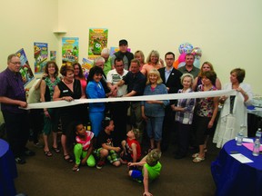 Staff and friends gather to inaugurate the opening of Building Hope