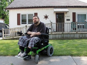 Corey McKinlay, 39, is in desperate need of a new, accessible van. The Sarnia man, who has been paralyzed since age 17, requires daily transportation and the family has launched a number of fundraisers to help pay for a new vehicle. TARA JEFFREY/THE OBSERVER/QMI AGENCY