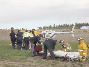 Michaela Hiebert/R-G
Students in Peace River and the surrounding region witnessed a simulated crash for the PARTY Program last Tuesday and Wednesday in St. Isidore. The joint initiative between various local stakeholders was meant to educate students on the very real consequences of drinking and driving.