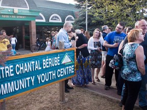 The Chantal Bérubé Community Youth Centre was officially renamed. ADAM HODNETT/BEAUMONT NEWS