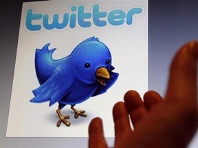 An illustration picture shows the Twitter logo on an iPad, in Bordeaux, Southwestern France, Jan. 30, 2013. REUTERS/Regis Duvignau