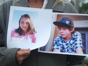 Kim Fitzpatrick, grandmother of Tyler Wilson, 13, (pictured in the right handout picture) is terrified something bad will happen her to grandson. The boy along with his girlfriend Morgan Conlan, 13, have been missing since the evening of Wednesday, May 22, 2013.