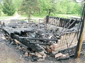 DANIEL R. PEARCE Simcoe Reformer
A storage shed at the Delhi Golf & Country Club burned to the ground Wednesday night, destroying all the course's lawn equipment. Cause of the fire is unknown, fire officials say.