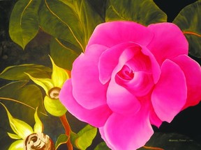 Rose by London artist Heather Dobbie is among almost three dozen works included in Aeolian Hall?s annual summer art sale and exhibition, which opens Wednesday and continues until July 26.