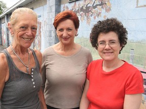 Members of the Kingston and District Agricultural Society already working on next September's 183rd edition of the Kingston Fall Fair include, from left, first vice-president Connie Sparling, president Gail Shook and associate director Anya Hageman.
