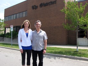 Patti Jo and Jim Pumple of Sarnia are the new owners of The Observer's building at 140 Front St. South. The newspaper's office will remain on the ground floor with additional commercial/retail space. Seven loft apartments are planned for the top storey. Redevelopment is underway.
CATHY DOBSON / THE OBSERVER / QMI AGENCY