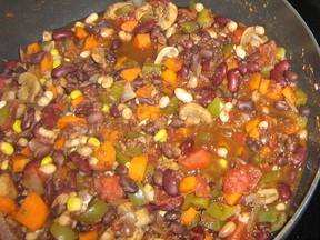 Vegetarian chili, a la Terrie Todd. (SUBMITTED PHOTO)