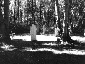 The MacKenzie Bethune Cemetery sits along the banks of the Michipicoten River.