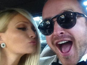 Aaron Paul and Lauren Parsekian. (Aaron Paul Twitter)