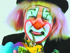 Stock photo. Clip the Clown does not look like this. See him Saturday at St. Mary's College on Wellington Street East.