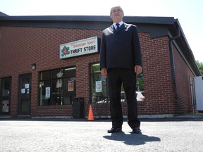 Pastor and executive director of the  local Salvation Army, Oren Cole, stands in front of the thrift store in Cornwall. The shop is where a lot of the profit is made for the organization, to help them offer food and other services to those in need.
Erika Glasberg staff photo