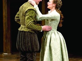 Daniel Briere as Romeo and Sara Topham as Juliet in Romeo and Juliet.  (CYLLA VON TIEDEMANN Stratford Festival)