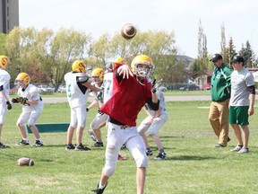 Players worked on their skills at the senior MUCC Comets’ fooball camp at MUCC Field on Saturday, May 25.