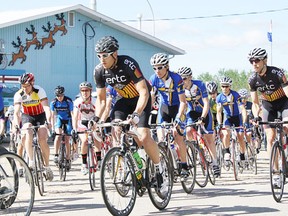 Riders in the 19th annual 2013 Pigeon Lake Road Race Championship enjoyed a perfect spring day at Mulhurst Bay, May 26. The event drew a record-breaking number of riders, making it the biggest bike race on the Prairies.