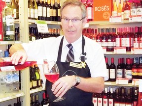 Rosé wines have become a widely popular choice of alcoholic beverage for the spring and summer seasons.  Paul Eaton, product consultant for the Brookdale LCBO in Cornwall, recommends the light drink for any summer patio meal, as a gift or as an aperitif. 
Staff photo/ERIKA GLASBERG