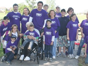 Double Trouble was among the teams that took part in the annual Great Strides cystic fibrosis walk held on May 26 at the Mud Creek trail in Chatham. The walk attracted about 80 participants and raised between $7,000 and $8,000 for Cystic Fibrosis Canada.