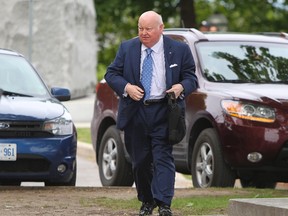 Senator Mike Duffy arrives at Senate for a committee on Parliament Hill in Ottawa May 28, 2013. Andre Forget/QMI Agency