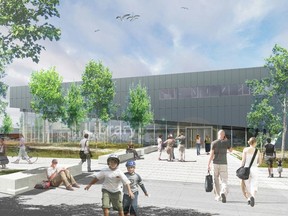 An artists rendition of the Mill Woods Library, Seniors and Multicultural Centre. The facility is scheduled to open in 2014. PHOTO SUPPLIED