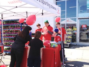 Community members came out to partake in the annual Jumpstart Day at Canadian Tire in Espanola this past weekend.
Photo by Sherri Lynn/For the Mid-North Monitor