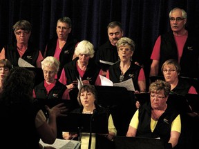 The Devon Community Singers’ latest offering, “Music in Motion”, was performed at the Community Centre on Sunday, May 26. Singers headlined, and also hosted guests such as the Devon Jubilee Jammers and area band Up The Creek.