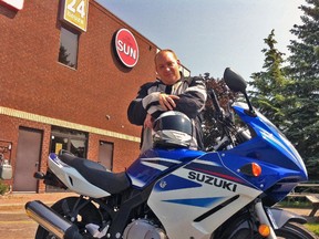Mark Williamson of the Sun is riding in Saturday's Motorcycle Ride for Dad. (DON WILCOX Ottawa Sun)