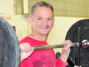 St. Thomas weightlifter Daniel Pare, 52, has qualified for the World Masters Games in Turin, Italy, this August.  (R. MARK BUTTERWICK, St. Thomas Times-Journal)