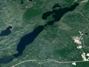 Christina Lake, Alberta. Screengrab from Google Earth