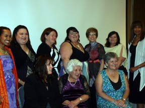 The 12 Girls Inc. of Northern Alberta Women of Inspiration nominees — save for Daron Van Lingen and Nancy Woodward — accepted their nominations at the celebration’s first annual gala dinner, Saturday at the Sawridge Inn and Conference Centre. AMANDA RICHARDSON/TODAY STAFF