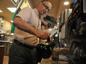 Hillside Community School principal Gerald Logan was one of a number of community volunteers to take part in Tim Hortons Camp Day last year. This year’s event runs Wednesday. (DHT file photo)