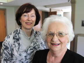 Marg Alden, left, is the chair and Shirley Abramsky is the honourary chair of the Women's Giving Circle, a group of women who have formed an organization to raise money for hospital research.
Michael Lea The Whig-Standard