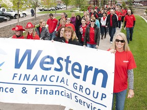 Western Financial Group employees from their head office and local branch walked the 5km loop around town to support the Western Communities Foundation.