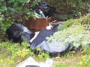 Garbage left on S-Island and other camping spots a concern to family visiting from Austria.
PETER PELLARIN PHOTO