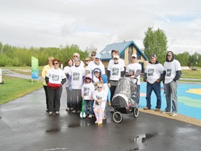 Friends and relatives of Kyler Ratzlaff came to Whitecourt from all over Alberta to participate in the Great Strides Walk at Rotary Park on Sunday, May 26 as part of Kyler’s Krew. One year old Kyler was diagnosed with CF when he was just two weeks old.
Barry Kerton | Whitecourt Star