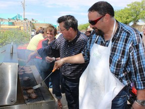 The staff at Advantage Credit Union hosted a dress down day barbecue at Memorial Gardens in Melfort on Friday, May 31 in which they raised funds for the PLUS Industries campaign.